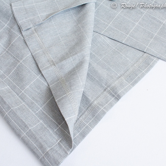 Shawl Collar Surplice Wrap Tie Asymmetrical Dress - Picture 8 of 8